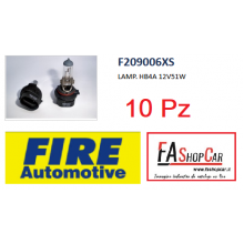 CONFEZIONE 10 PZ LAMPADA FIRE AUTOMOTIVE  LAMP. HB4A 12V51W - F209006XS_10